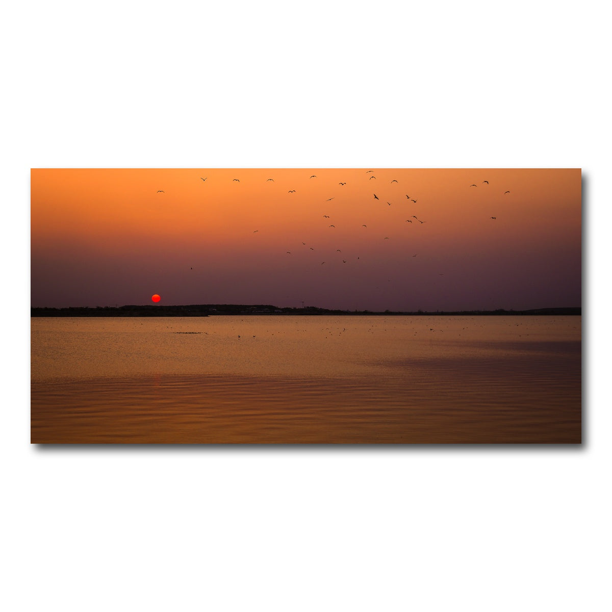 AUTO-MOCKUP WHITE | Bucharest Sunset 11 | 1 Piece | Gallery Wrap Canvas | group=2x1