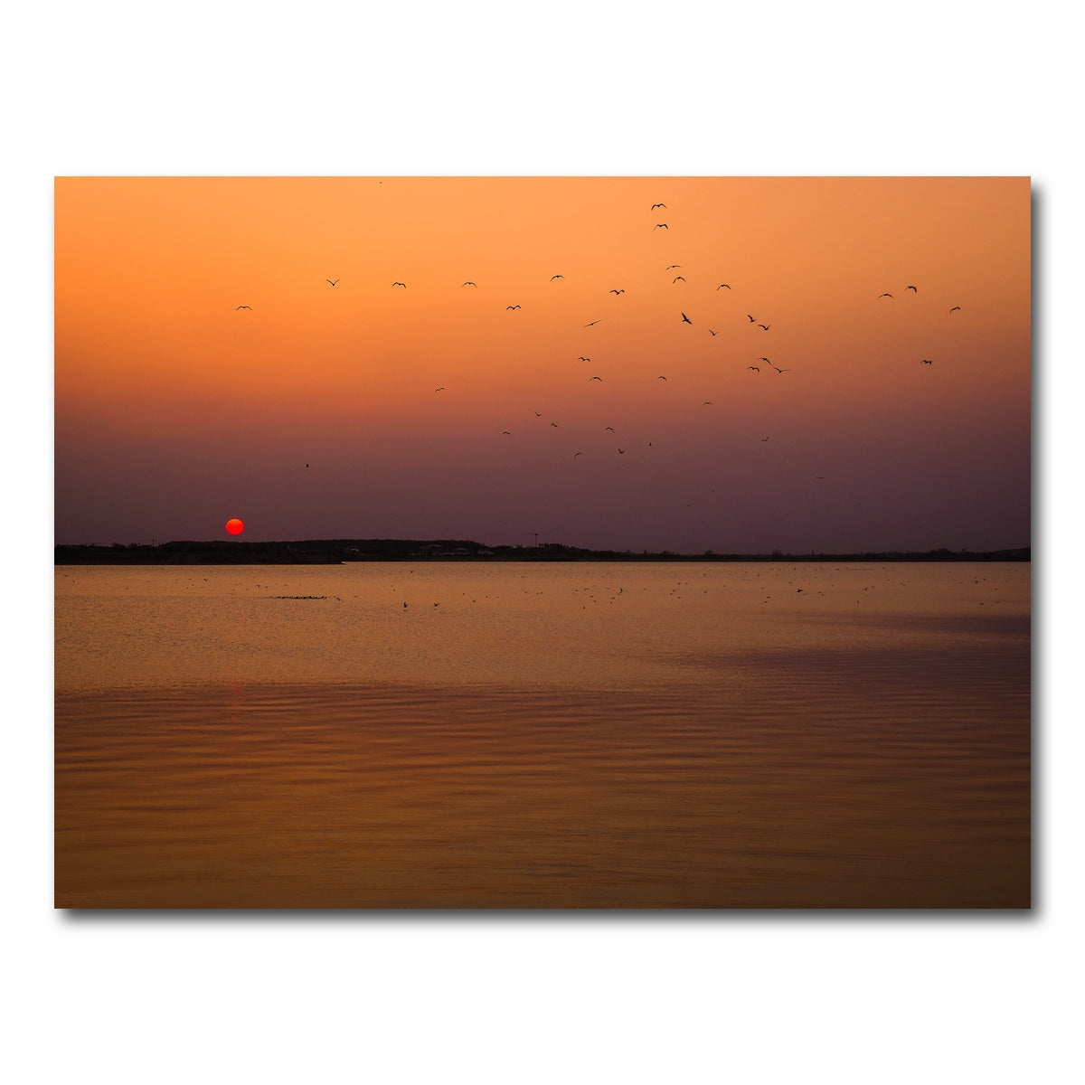 AUTO-MOCKUP WHITE | Bucharest Sunset 11 | 1 Piece | Gallery Wrap Canvas | group=4x3