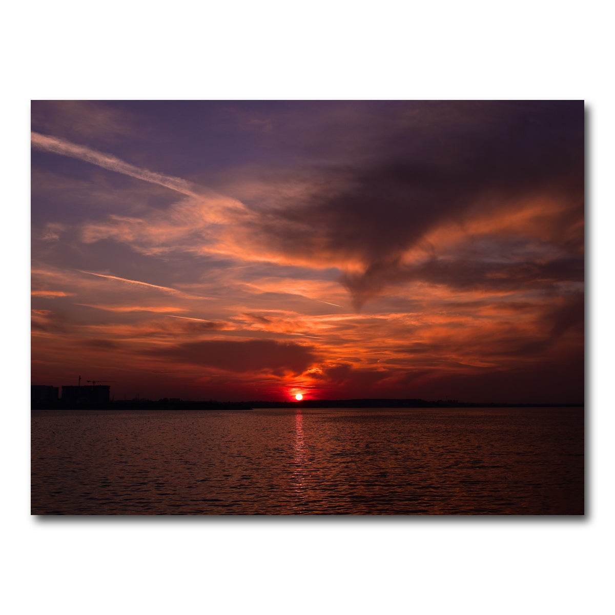 AUTO-MOCKUP WHITE | Bucharest Sunset 1 | 1 Piece | Gallery Wrap Canvas | group=4x3