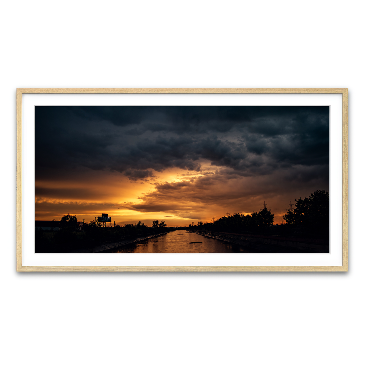 Framed Print 2x1 Natural