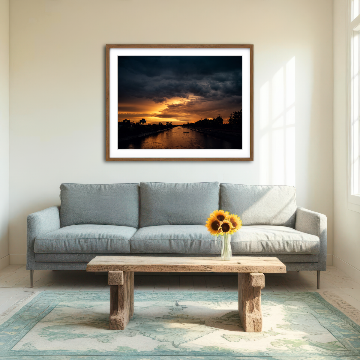 AUTO-MOCKUP ROOM | Bucharest Sunset 3 Wall Art