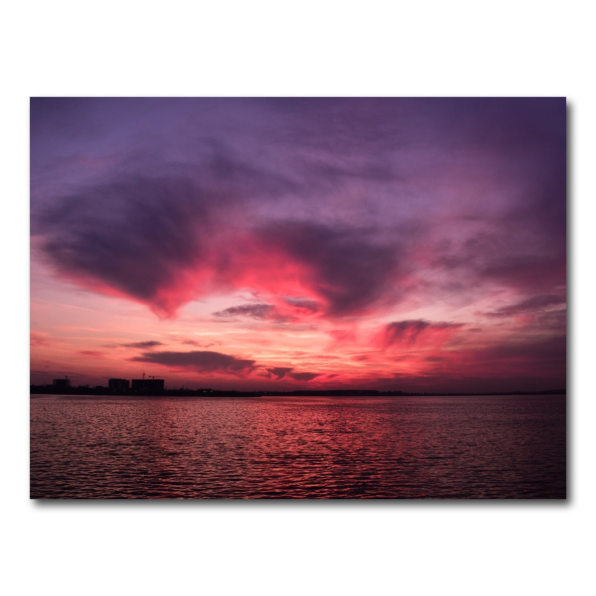 AUTO-MOCKUP WHITE | Bucharest Sunset 5 | 1 Piece | Gallery Wrap Canvas | group=4x3
