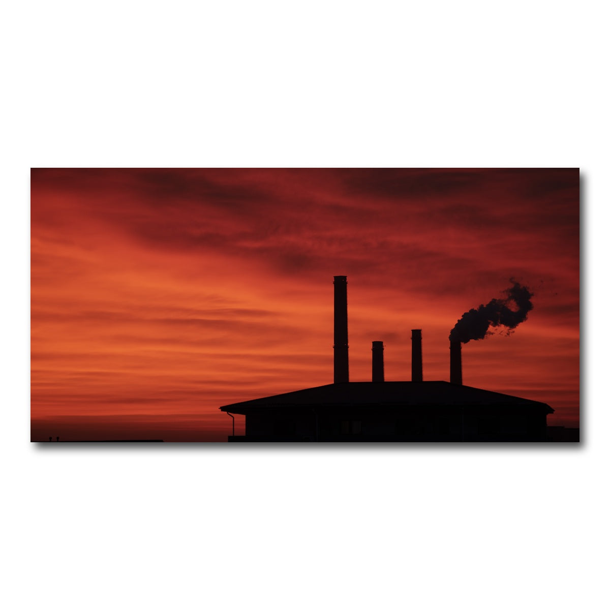 AUTO-MOCKUP WHITE | Bucharest Sunset 8 | 1 Piece | Gallery Wrap Canvas | group=2x1