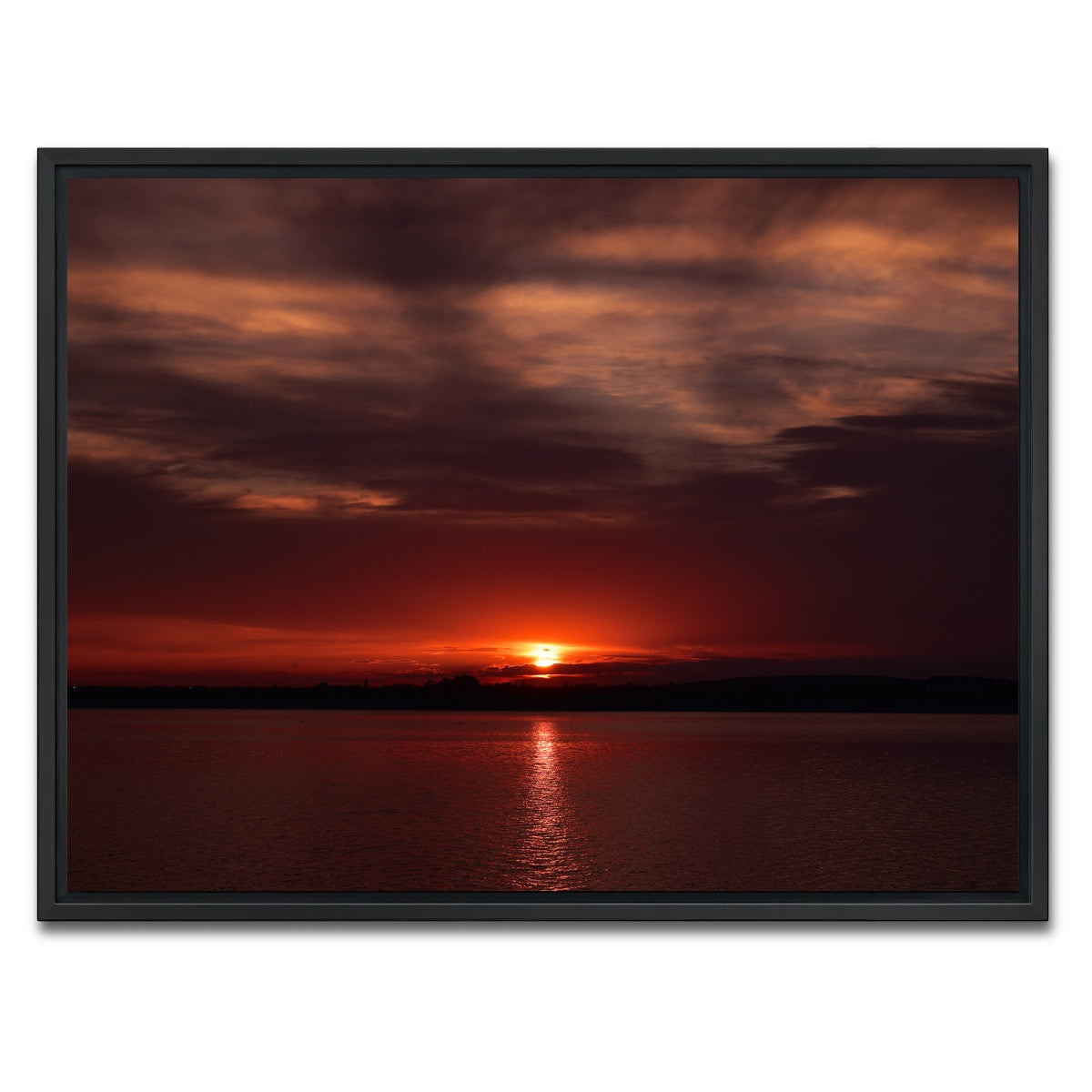 AUTO-MOCKUP WHITE | Bucharest Sunset 9 | 1 Piece | Black Framed Canvas | group=4x3