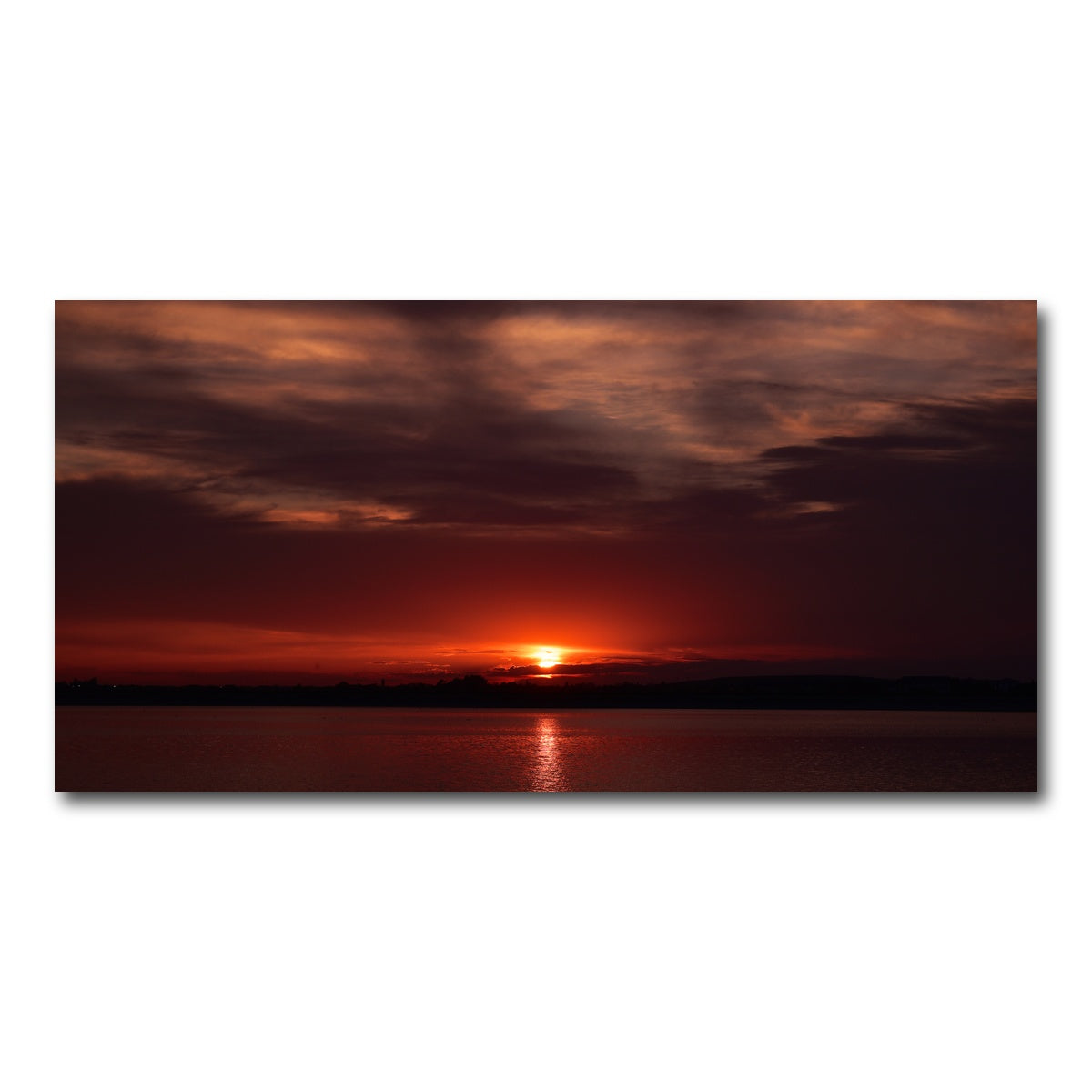 AUTO-MOCKUP WHITE | Bucharest Sunset 9 | 1 Piece | Gallery Wrap Canvas | group=2x1