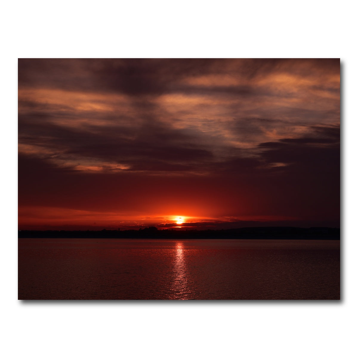 AUTO-MOCKUP WHITE | Bucharest Sunset 9 | 1 Piece | Gallery Wrap Canvas | group=4x3