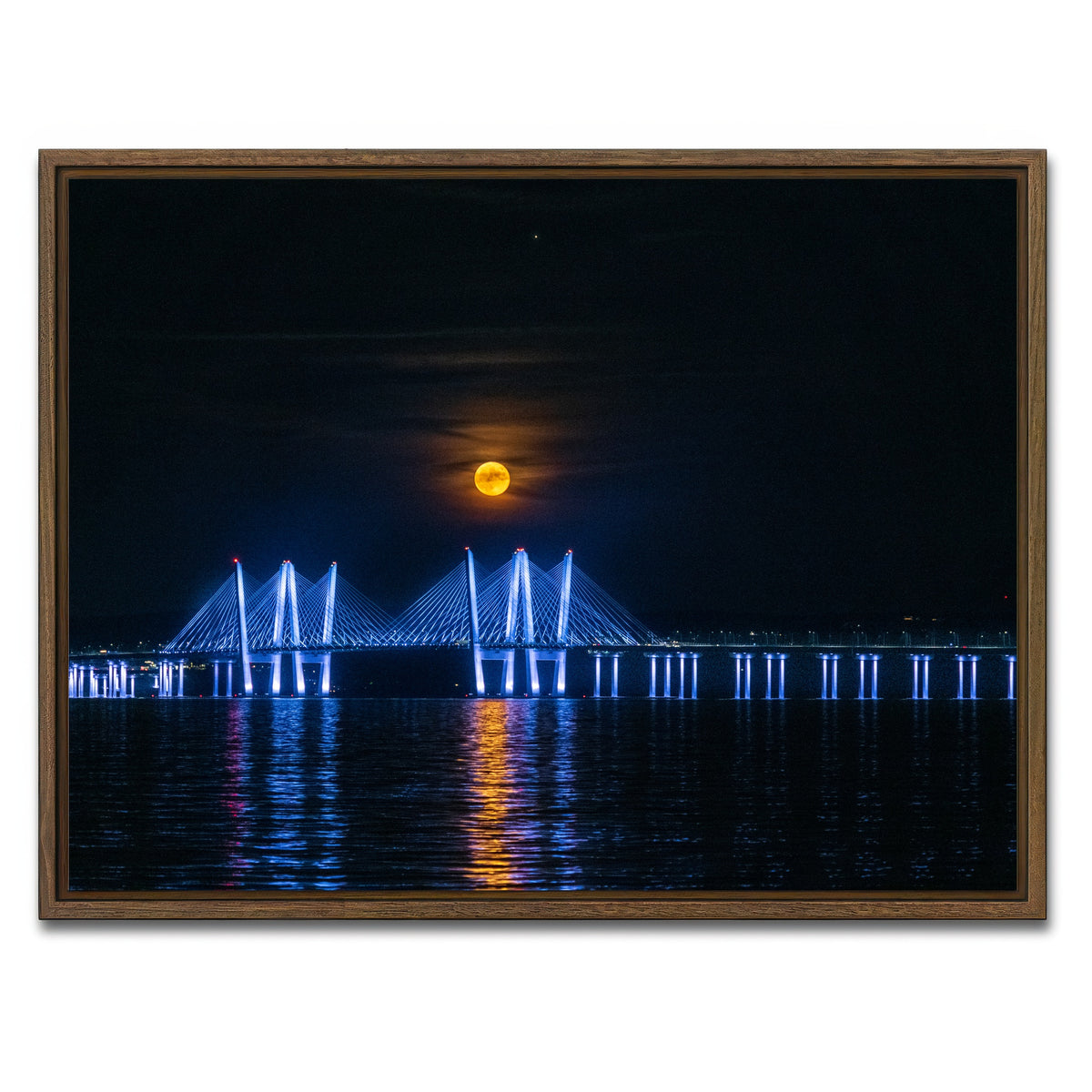 AUTO-MOCKUP WHITE | Buck Moon Rising | 1 Piece | Walnut Framed Canvas | group=4x3