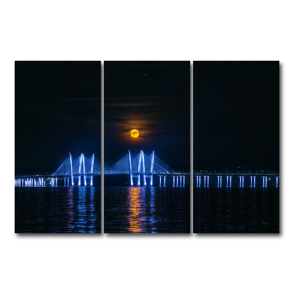 AUTO-MOCKUP WHITE | Buck Moon Rising | 3 Piece | Gallery Wrap Canvas | group=12x24