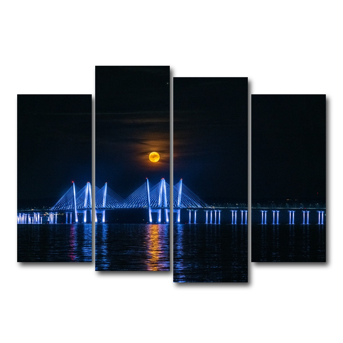 AUTO-MOCKUP WHITE | Buck Moon Rising | 4 Piece | Gallery Wrap Canvas | group=4_normal