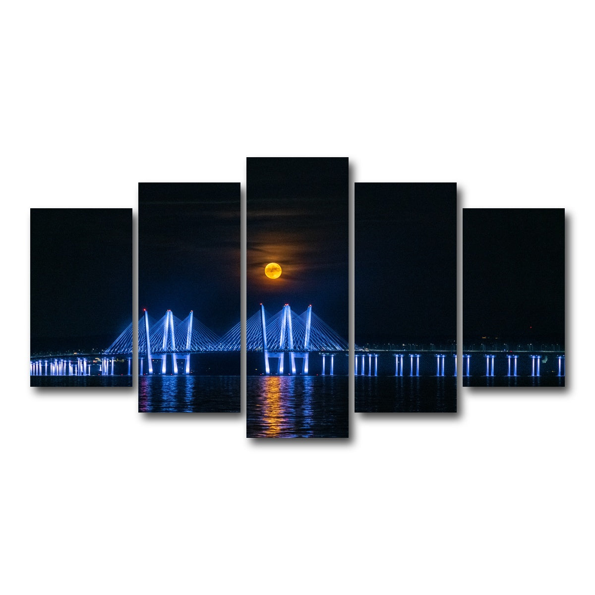 AUTO-MOCKUP WHITE | Buck Moon Rising | 5 Piece | Gallery Wrap Canvas | group=5_normal