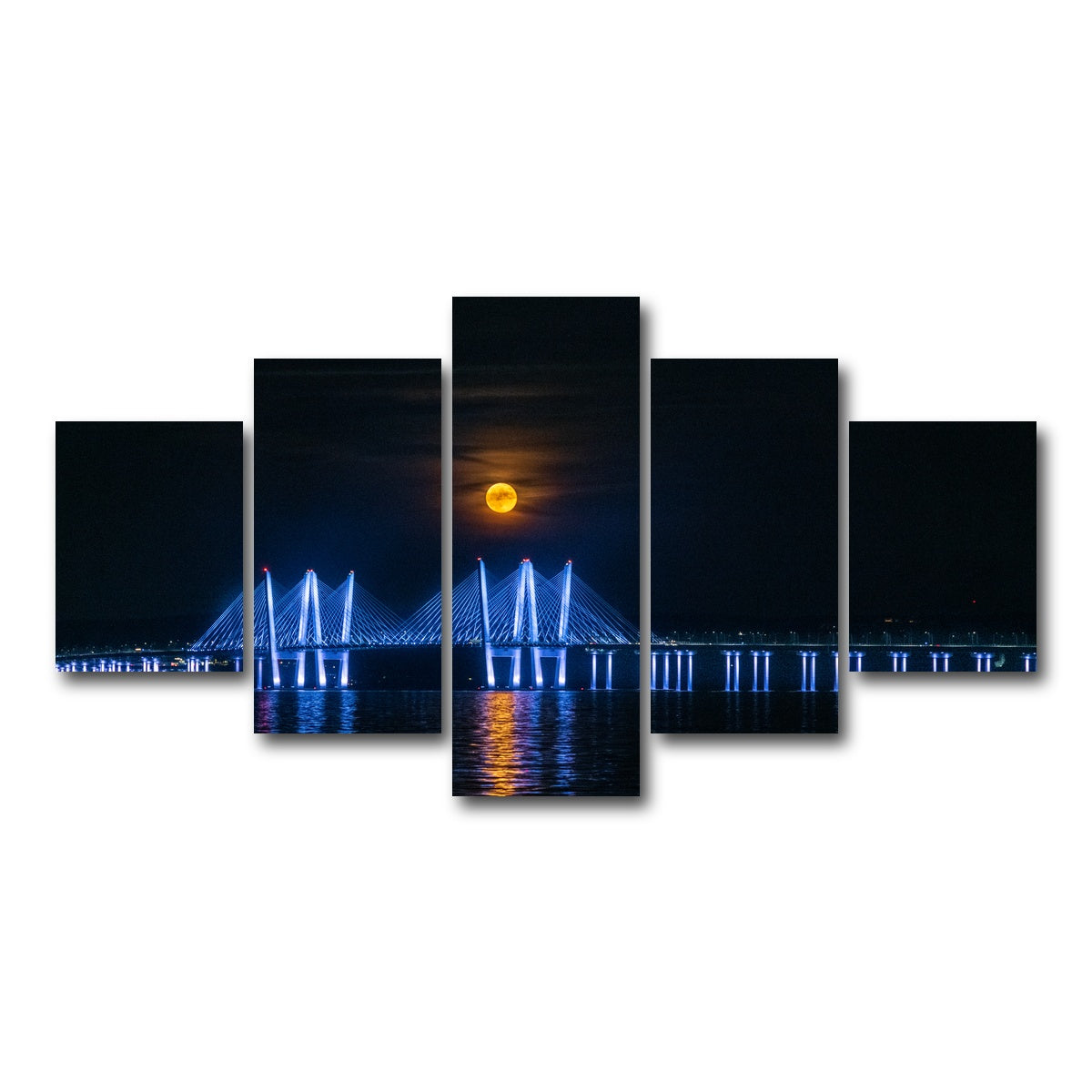 AUTO-MOCKUP WHITE | Buck Moon Rising | 5 Piece | Gallery Wrap Canvas | group=5_short