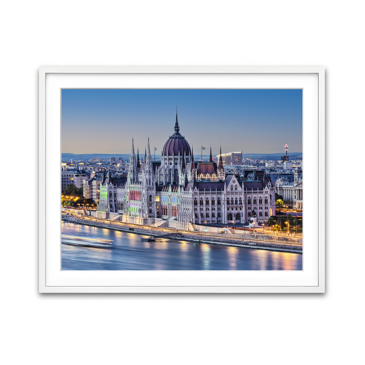 Framed Print 4x3 White