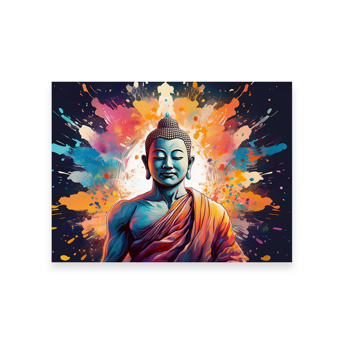Buddha Color Splash Wall Art