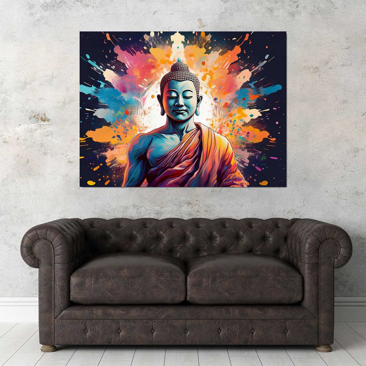 Buddha Color Splash Wall Art