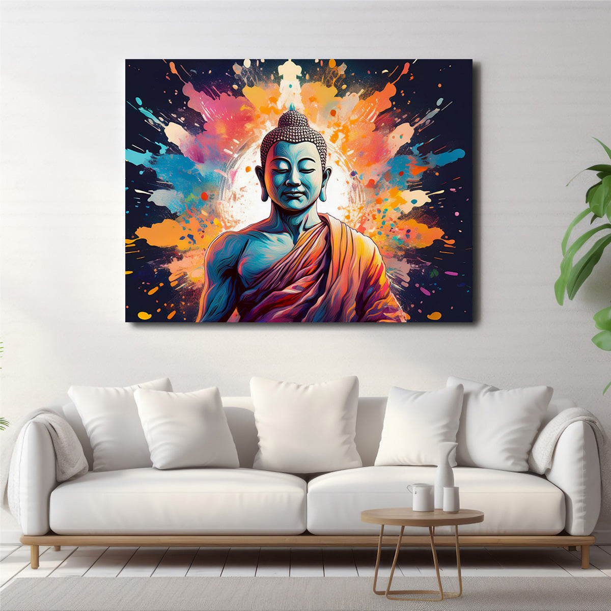 Buddha Color Splash Wall Art