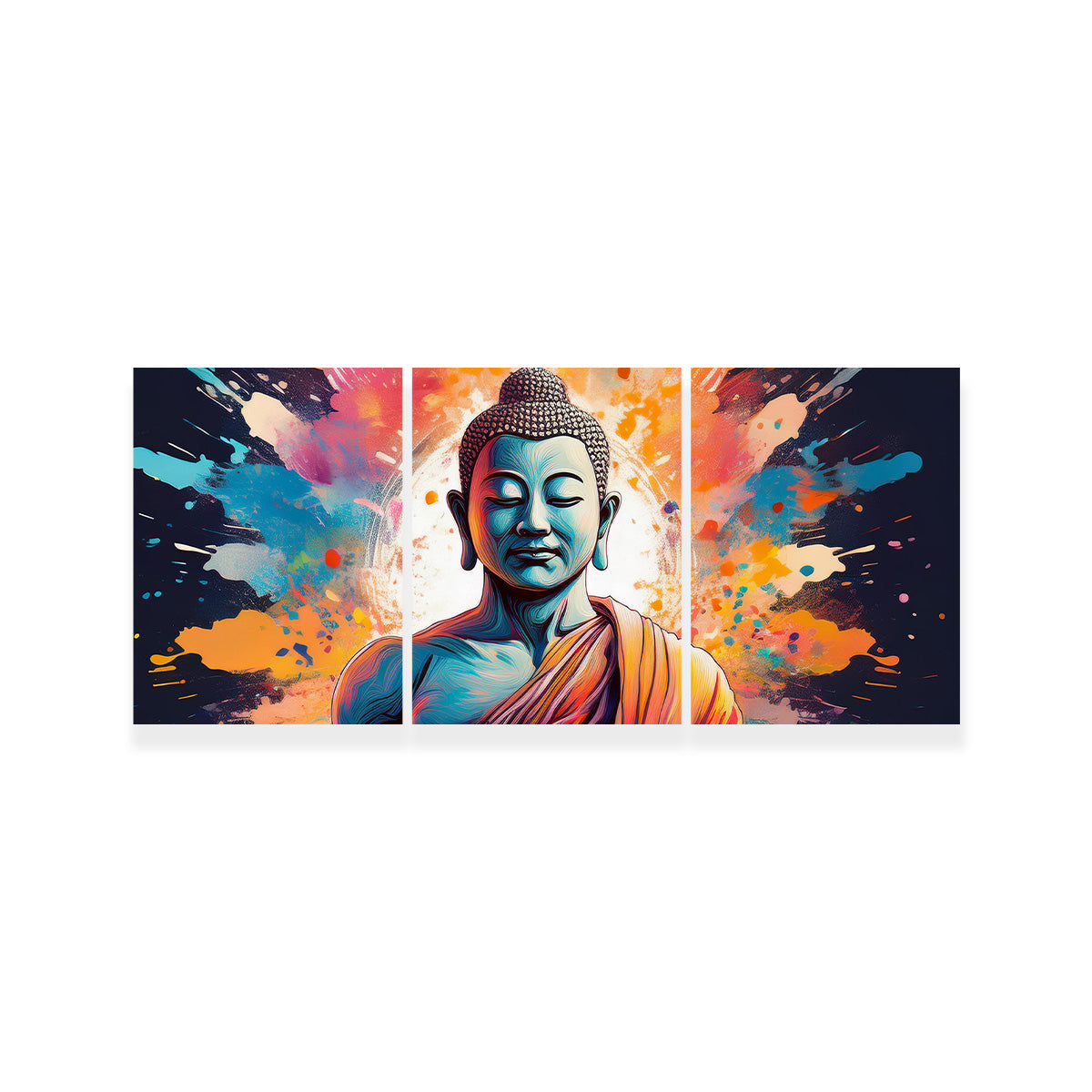 Buddha Color Splash Wall Art
