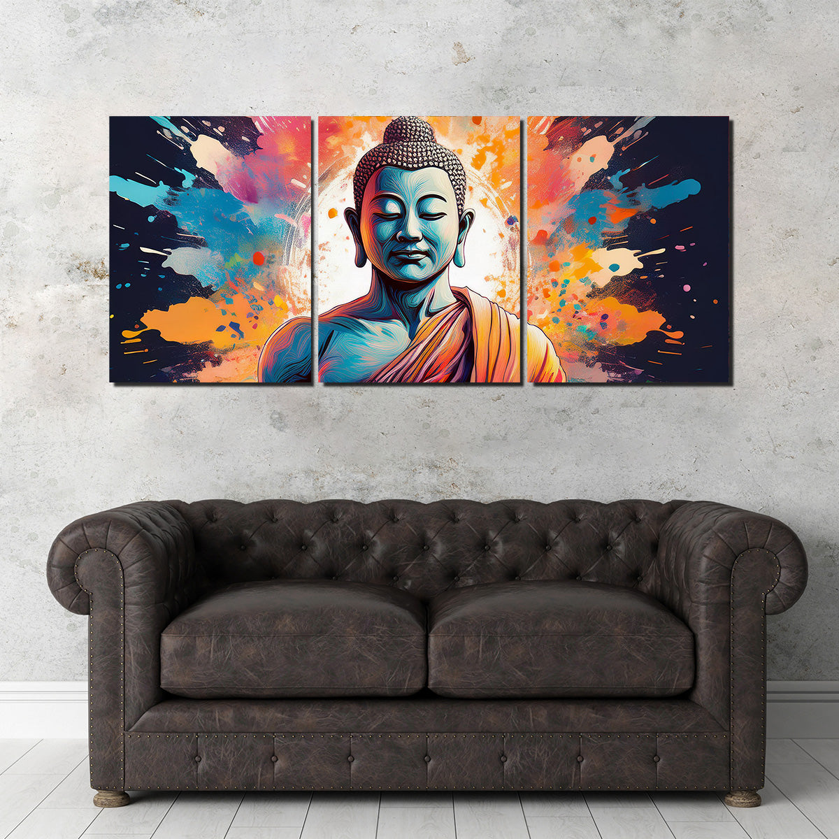 Buddha Color Splash Wall Art