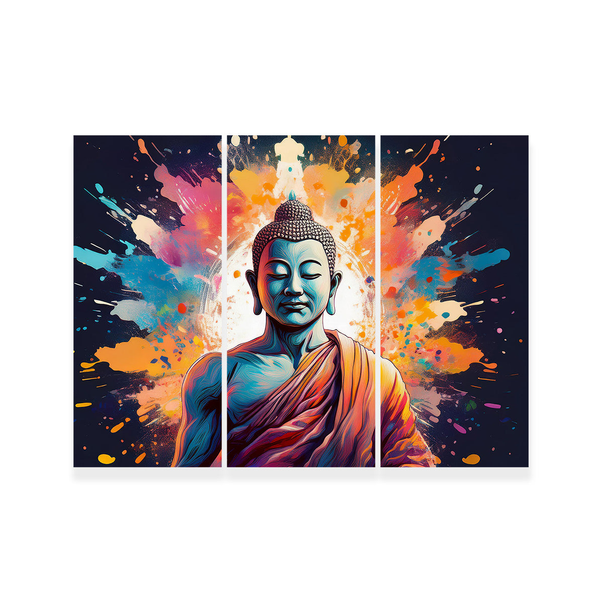 Buddha Color Splash Wall Art