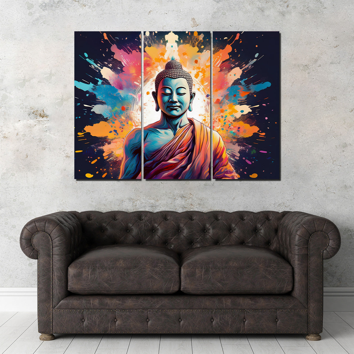Buddha Color Splash Wall Art