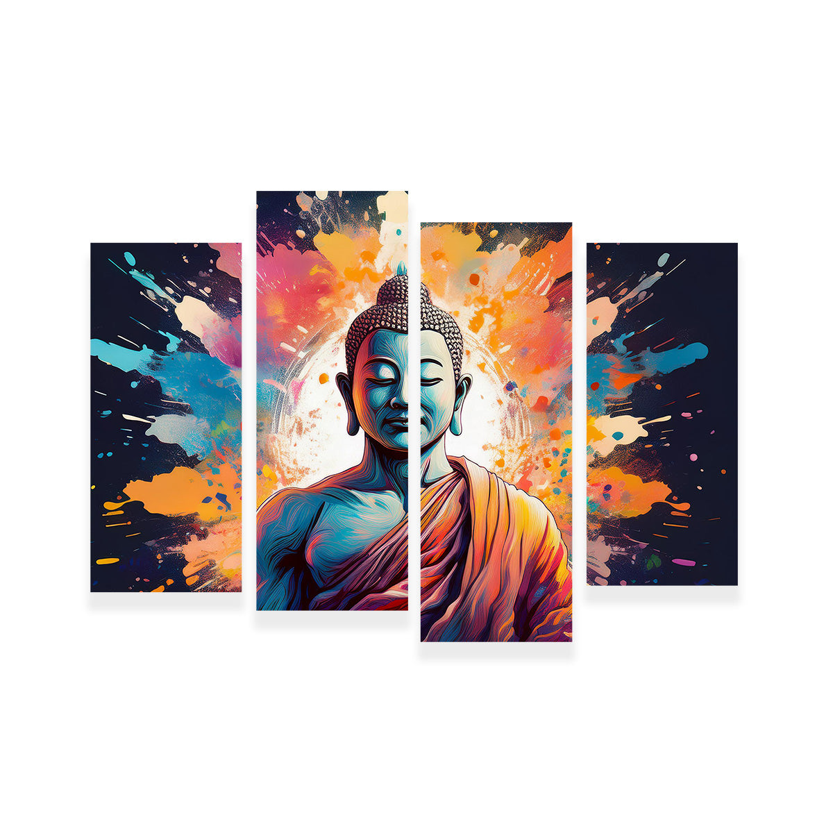 Buddha Color Splash Wall Art