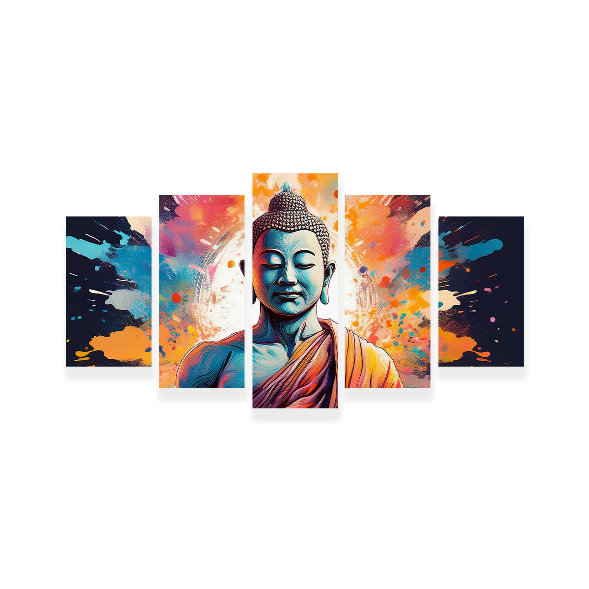Buddha Color Splash Wall Art