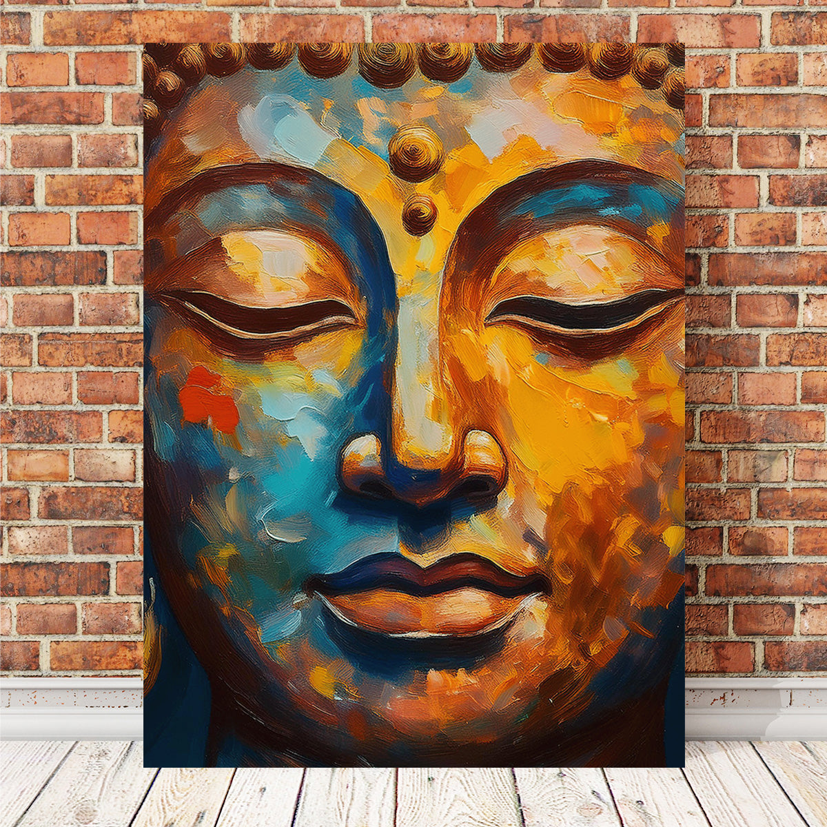 Buddha Face Painting Wall Art