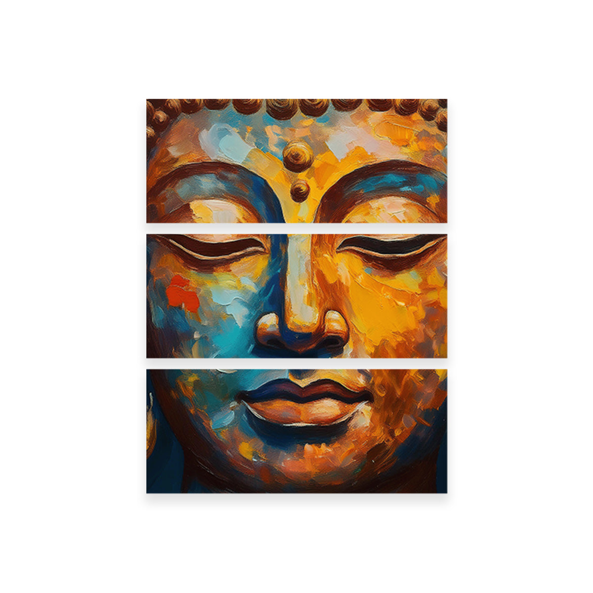 Buddha Face Painting Wall Art