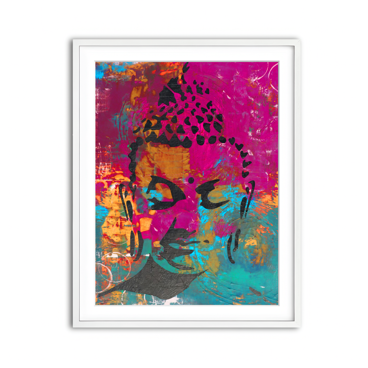 Framed Print 3x4 White