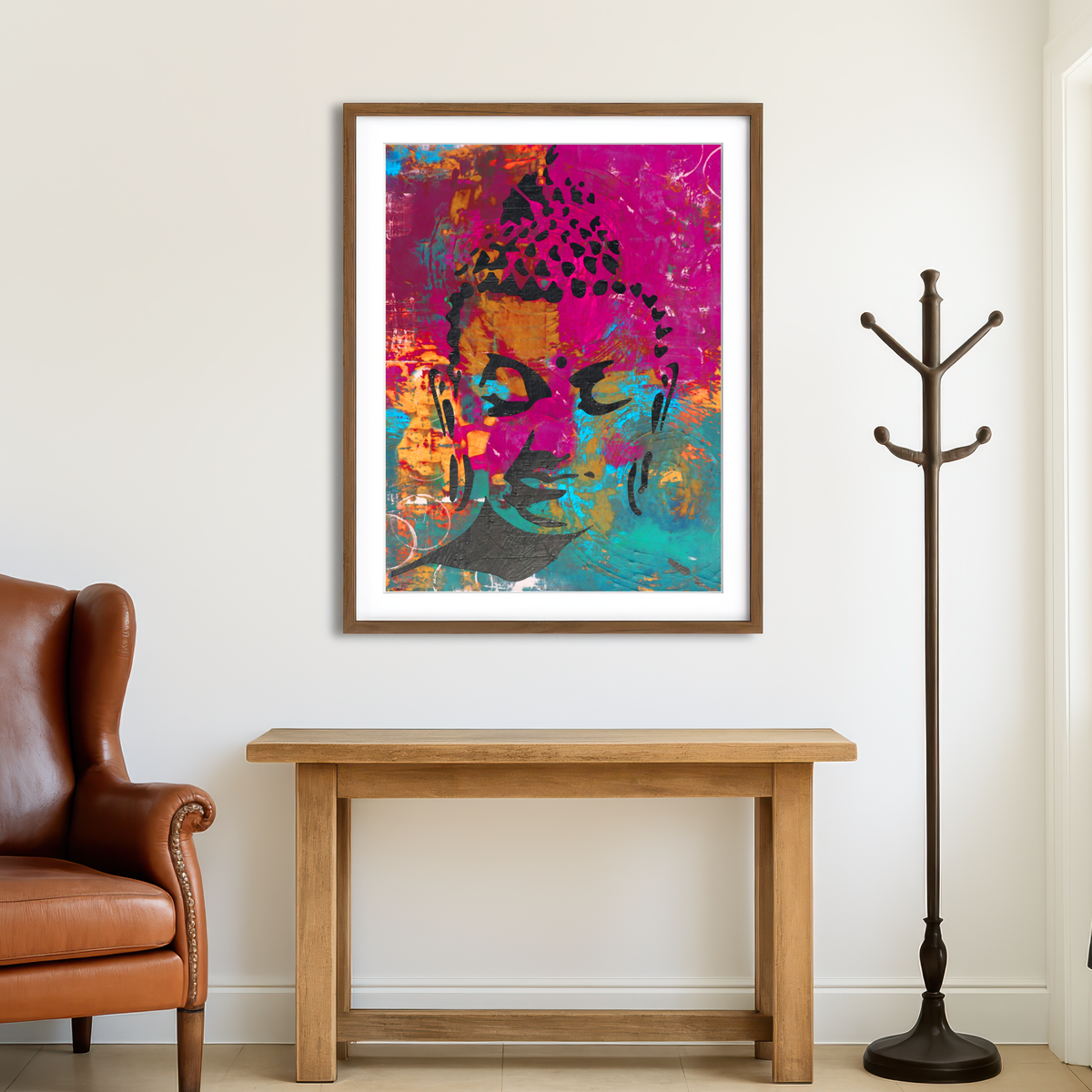 AUTO-MOCKUP ROOM | Buddha Color Wall Art