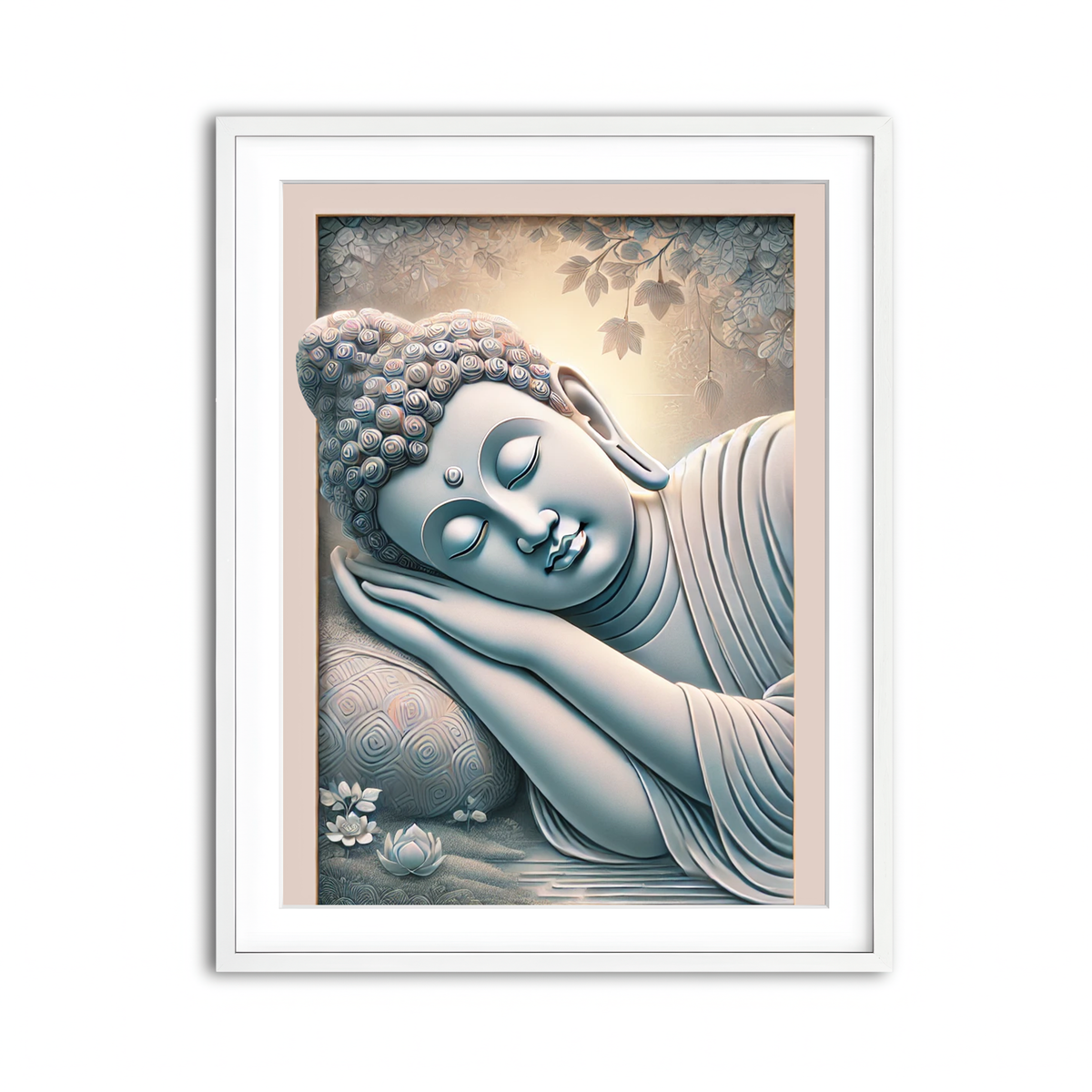 Framed Print 3x4 White