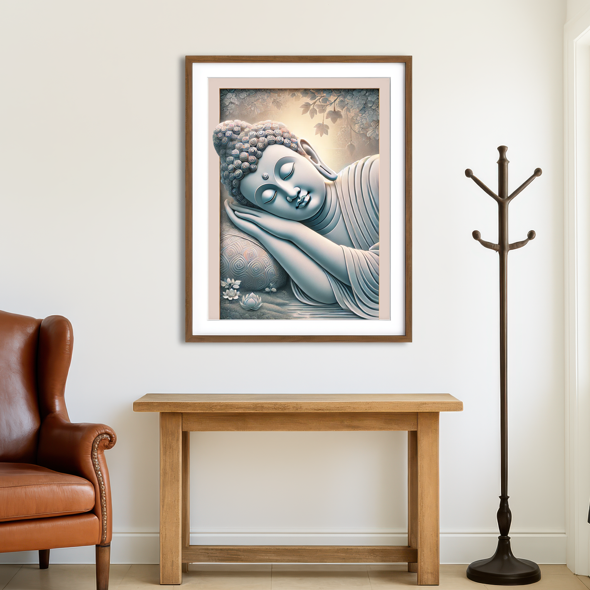 AUTO-MOCKUP ROOM | Buddha Sleeping Wall Art