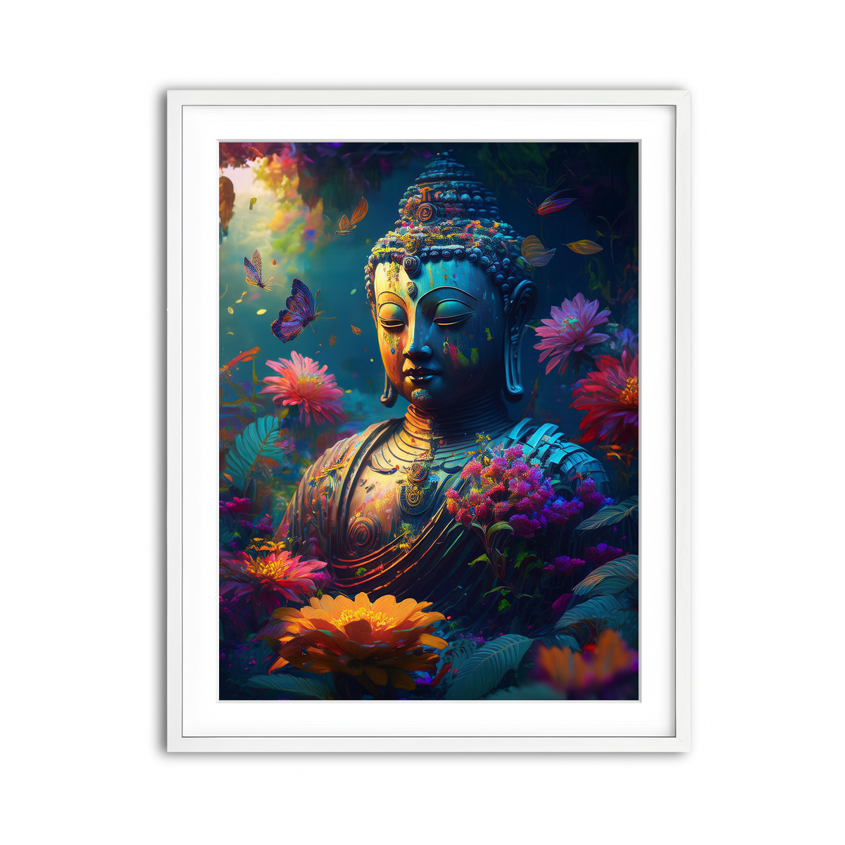 Framed Print 3x4 White