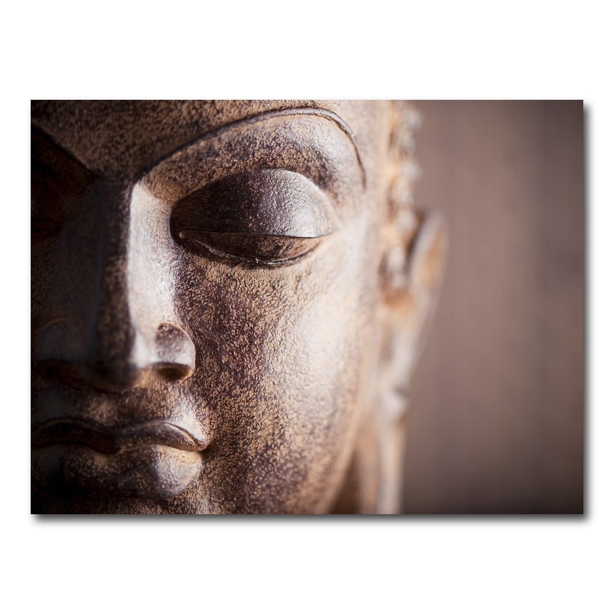 AUTO-MOCKUP WHITE | Buddha's Head | 1 Piece | Gallery Wrap Canvas | group=4x3
