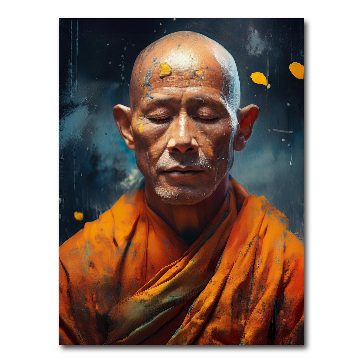 AUTO-MOCKUP WHITE | Buddhist Monk | 1 Piece | Gallery Wrap Canvas | group=3x4