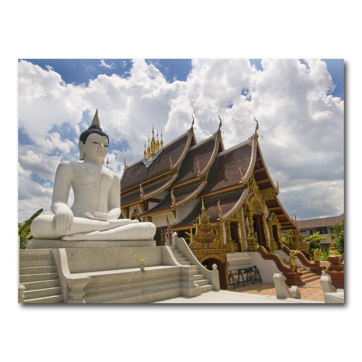 AUTO-MOCKUP WHITE | Buddhist Temple in Chiang Mai | 1 Piece | Gallery Wrap Canvas | group=4x3