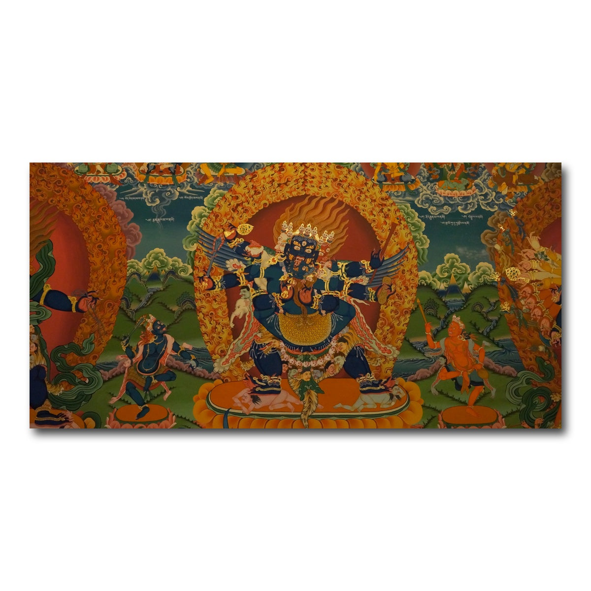 AUTO-MOCKUP WHITE | Buddhist fresco | 1 Piece | Gallery Wrap Canvas | group=2x1