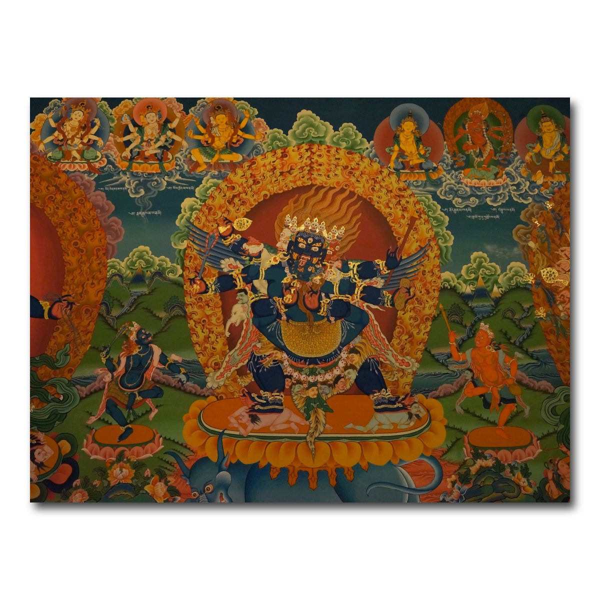 AUTO-MOCKUP WHITE | Buddhist fresco | 1 Piece | Gallery Wrap Canvas | group=4x3