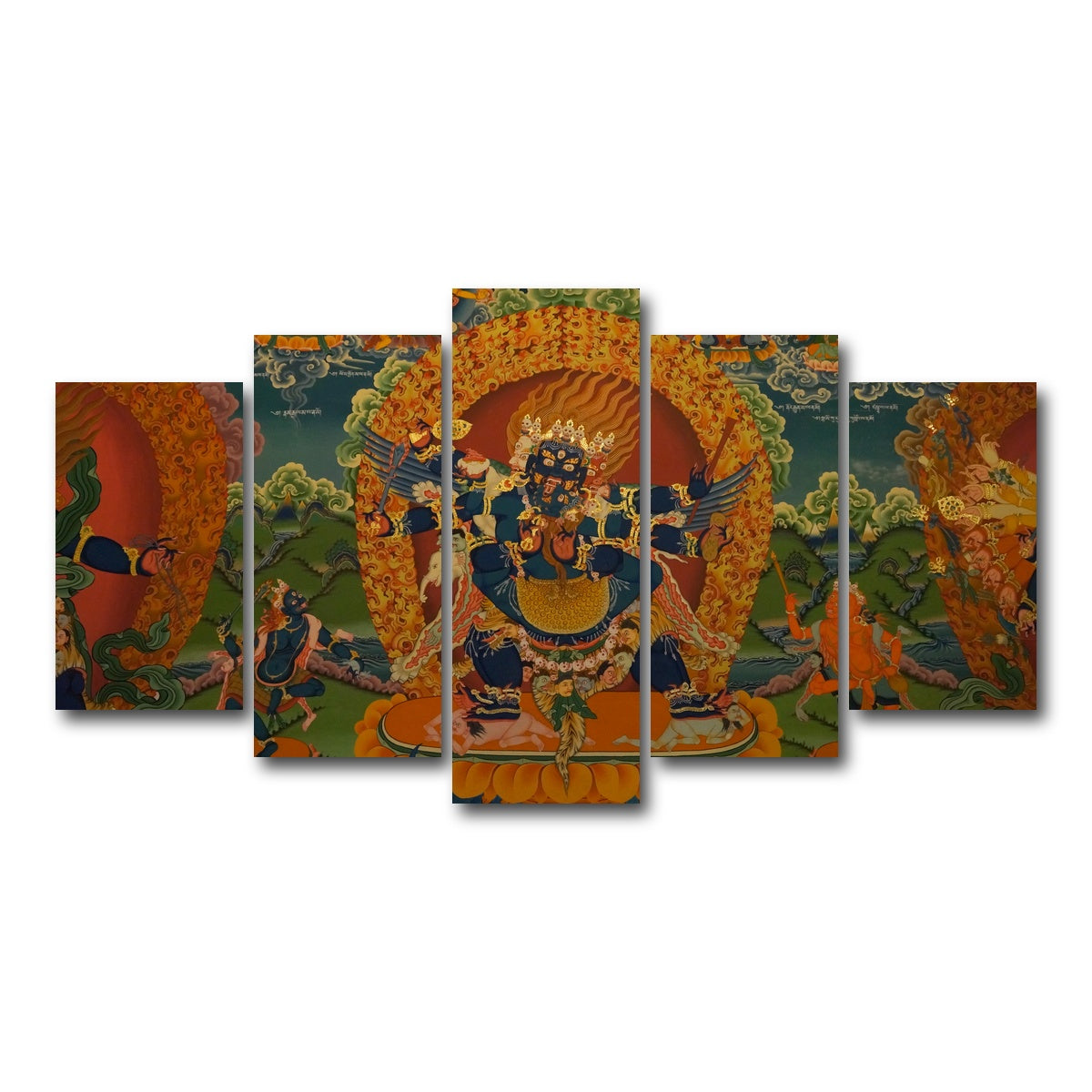 AUTO-MOCKUP WHITE | Buddhist fresco | 5 Piece | Gallery Wrap Canvas | group=5_normal