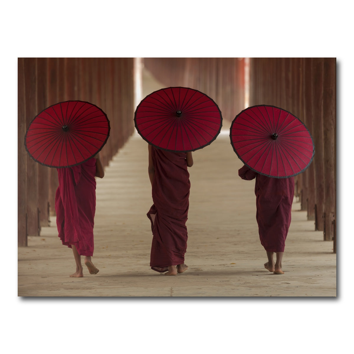 AUTO-MOCKUP WHITE | Buddhist monks in Burma | 1 Piece | Gallery Wrap Canvas | group=4x3