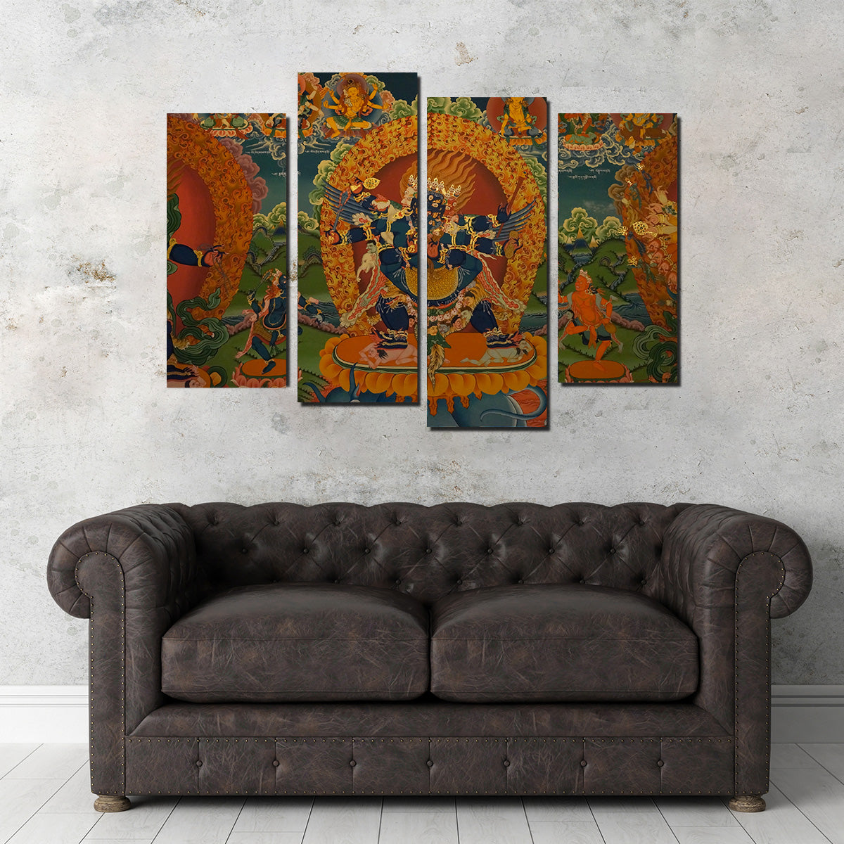 Buddhist Fresco Wall Art