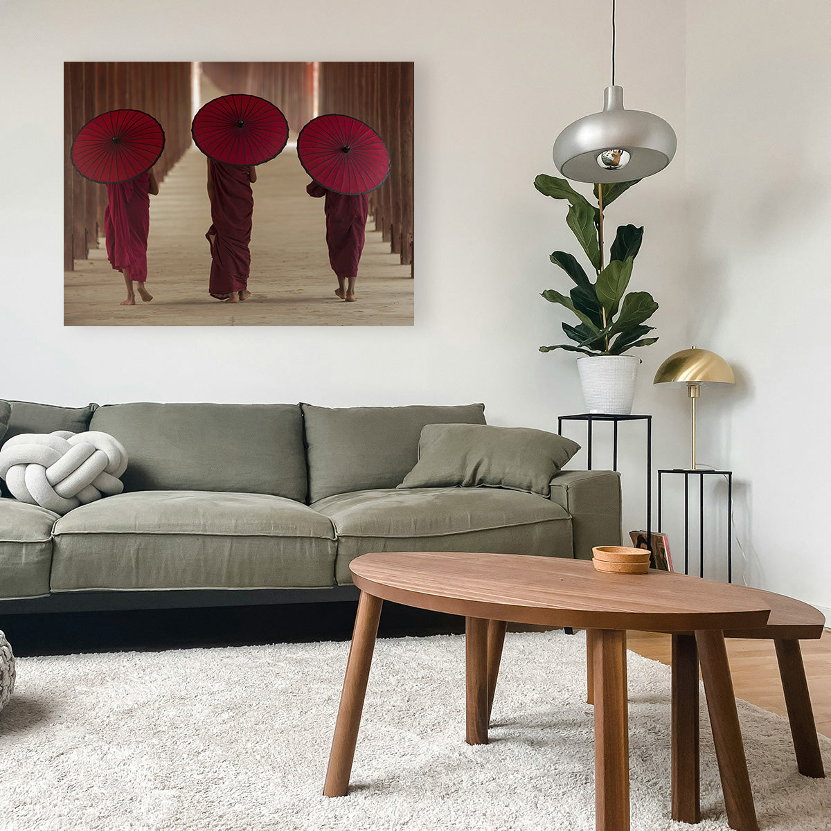 Buddhist Monks in Burma Wall Art