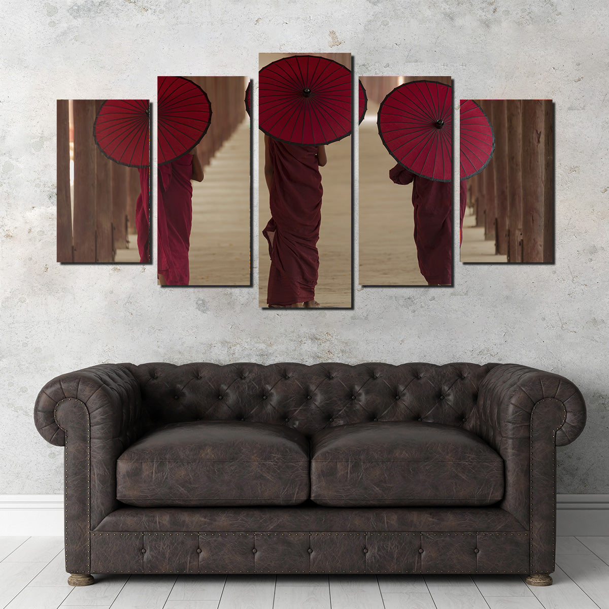 Buddhist Monks in Burma Wall Art