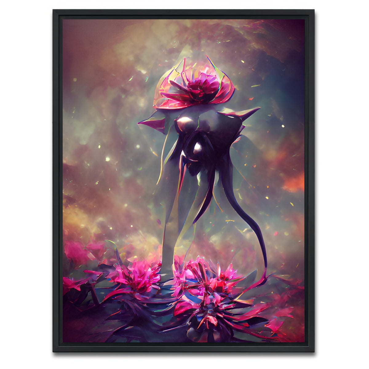 AUTO-MOCKUP WHITE | Budding with Glory | 1 Piece | Black Framed Canvas | group=3x4