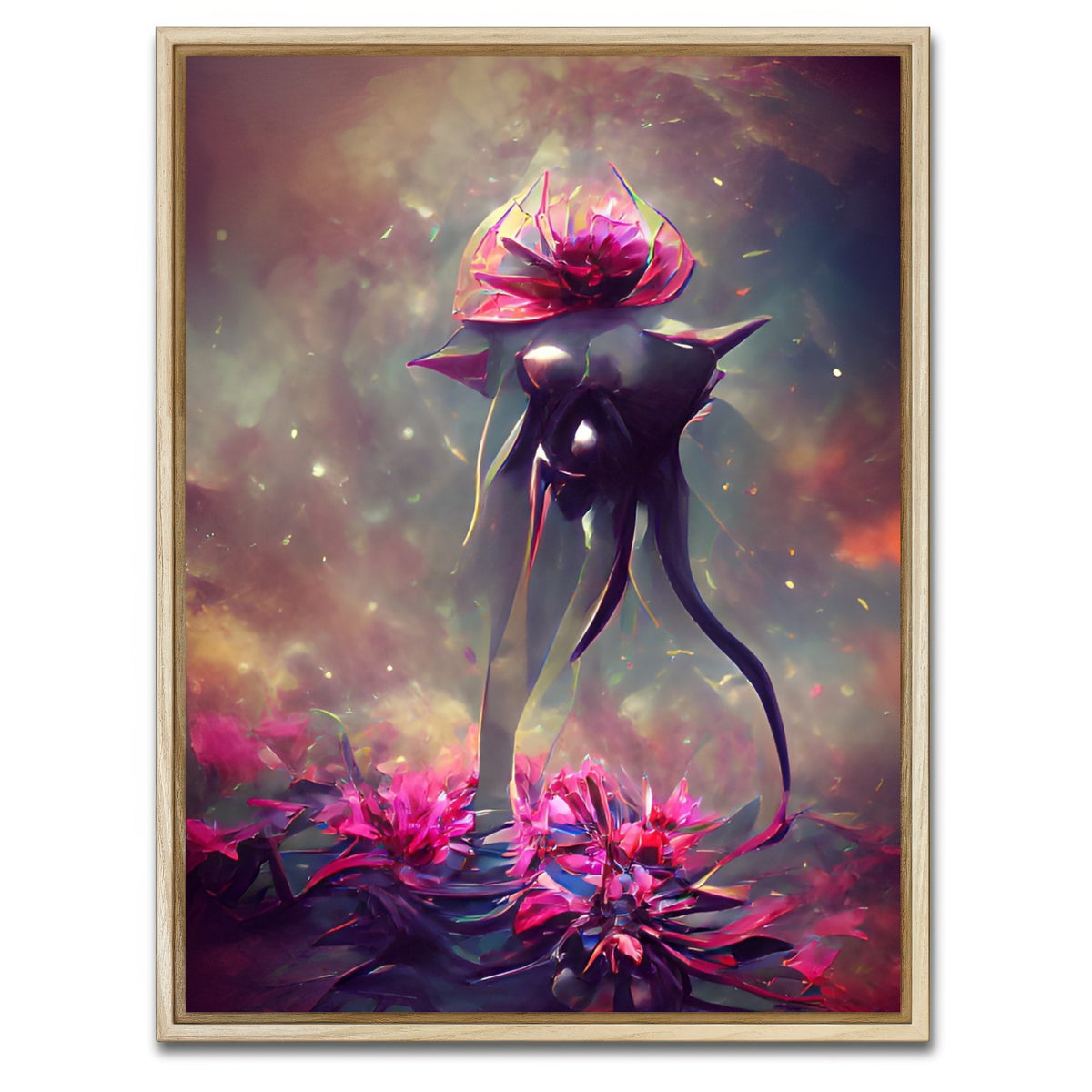 AUTO-MOCKUP WHITE | Budding with Glory | 1 Piece | Natural Framed Canvas | group=3x4