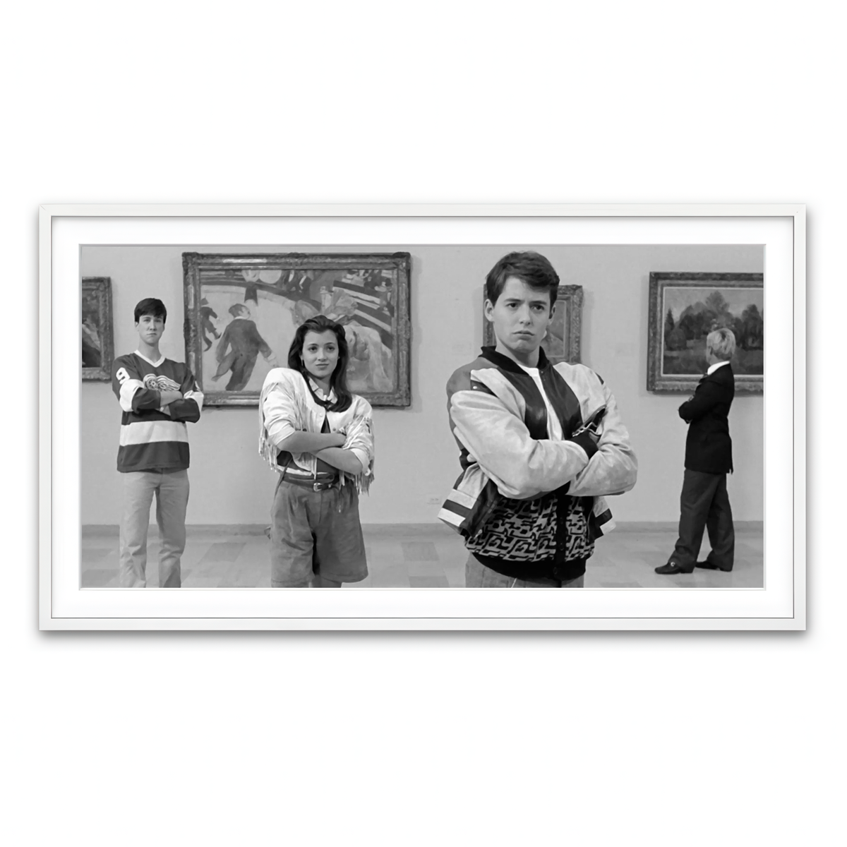 Framed Print 2x1 White