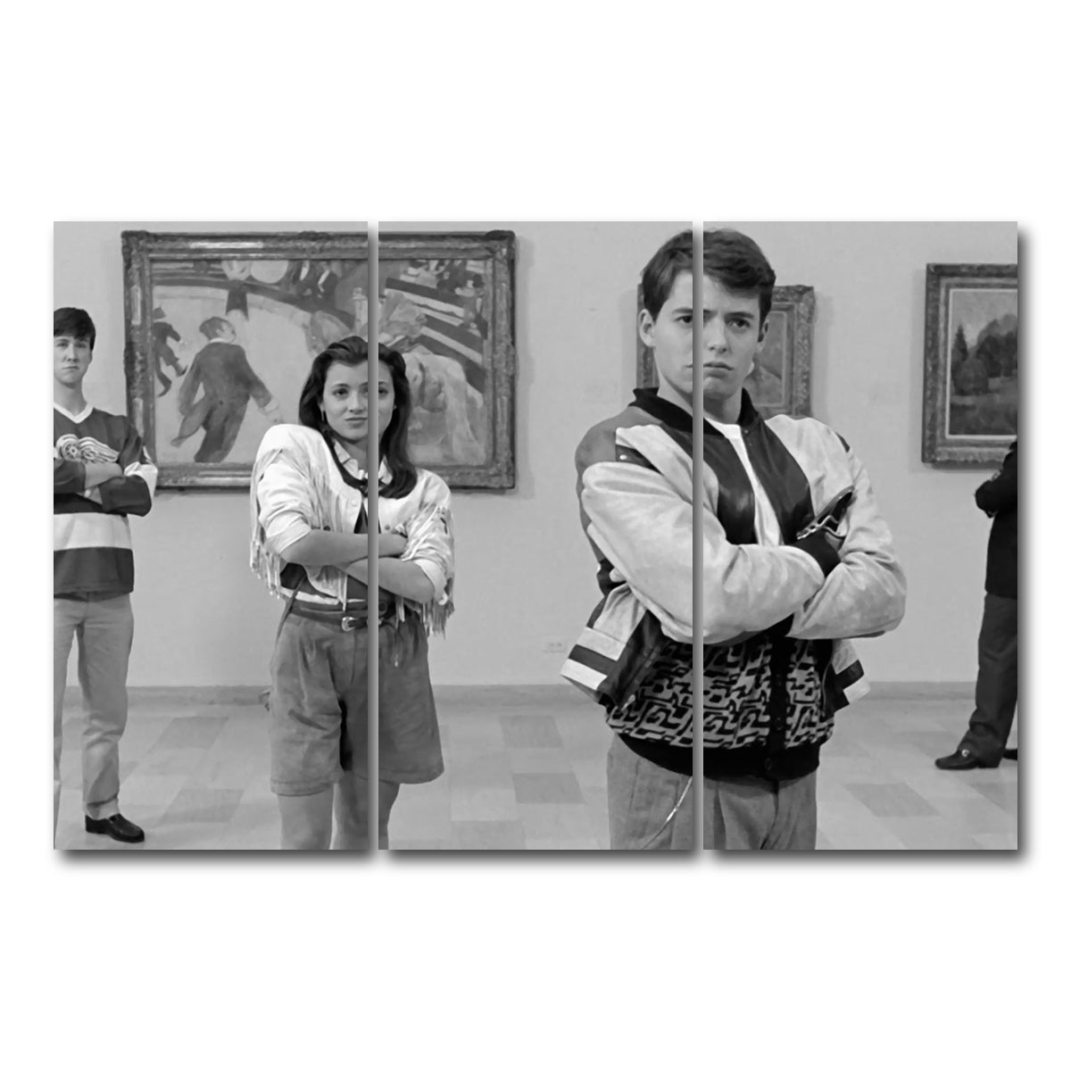 AUTO-MOCKUP WHITE | Bueller Grayscale | 3 Piece | Gallery Wrap Canvas | group=12x24