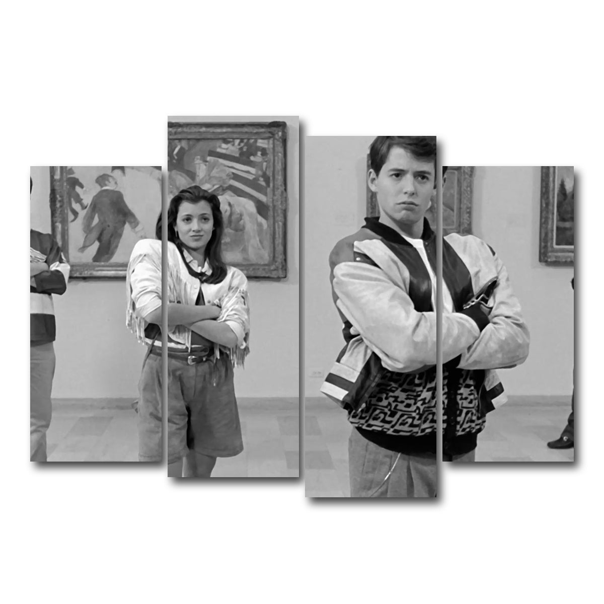 AUTO-MOCKUP WHITE | Bueller Grayscale | 4 Piece | Gallery Wrap Canvas | group=4_normal