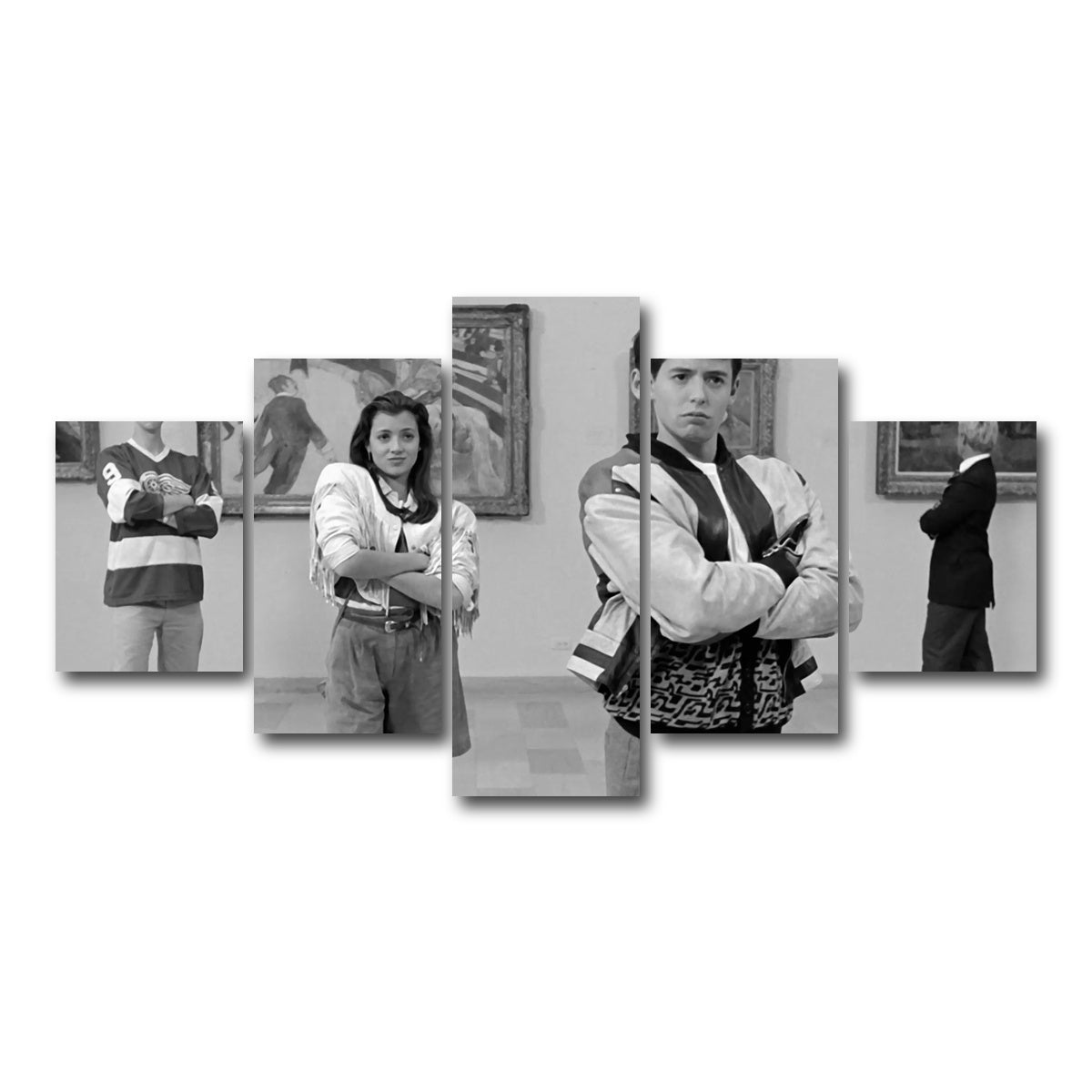 AUTO-MOCKUP WHITE | Bueller Grayscale | 5 Piece | Gallery Wrap Canvas | group=5_short