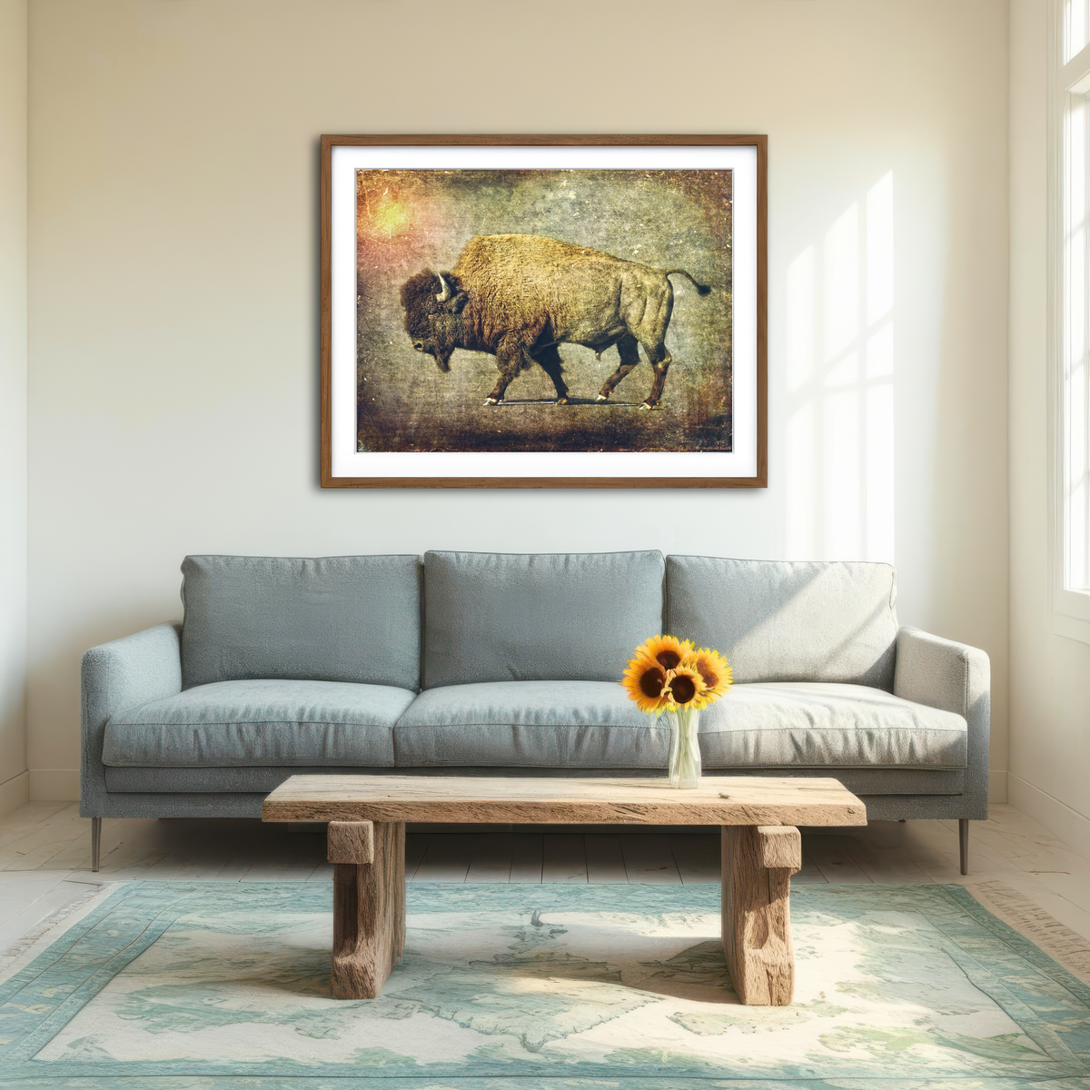 AUTO-MOCKUP ROOM | Buffalo Art Wall Art