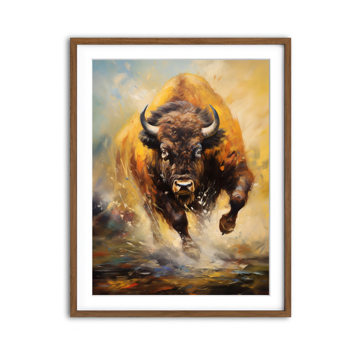 Framed Print 3x4 Walnut